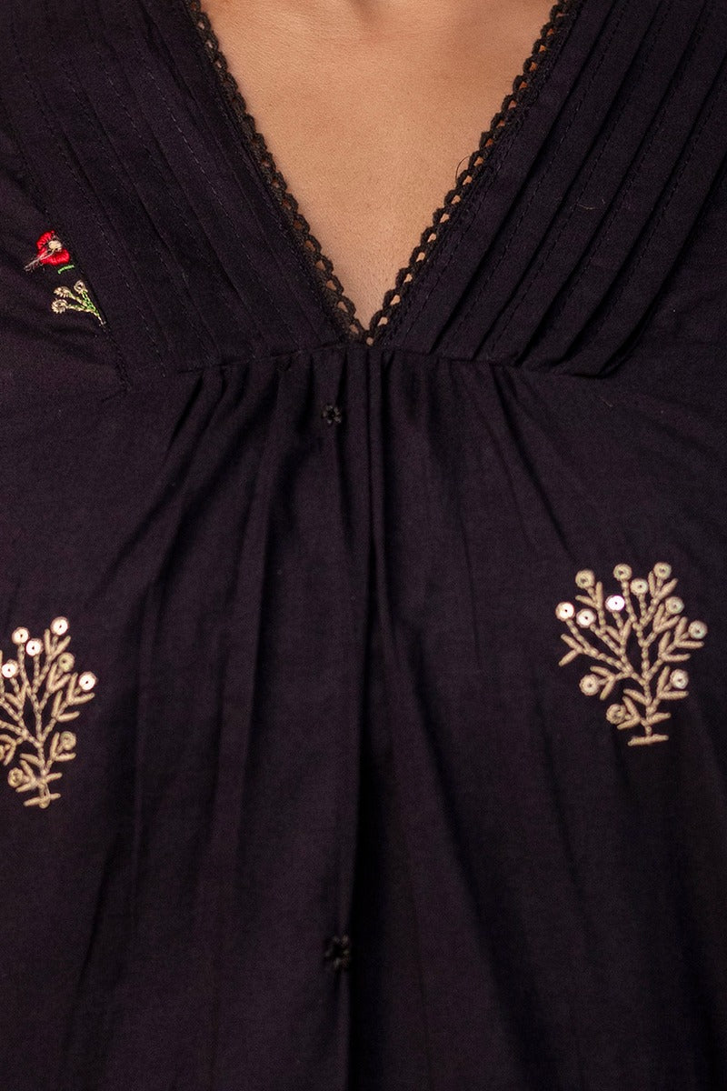 Zardozi Paisley - Black Colour