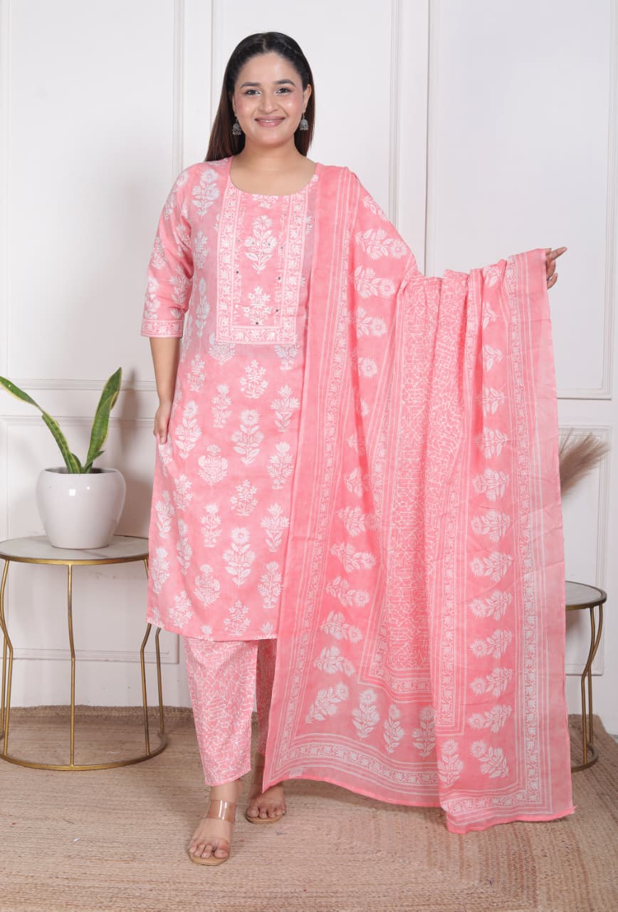 Floral - Coral Pink Colour