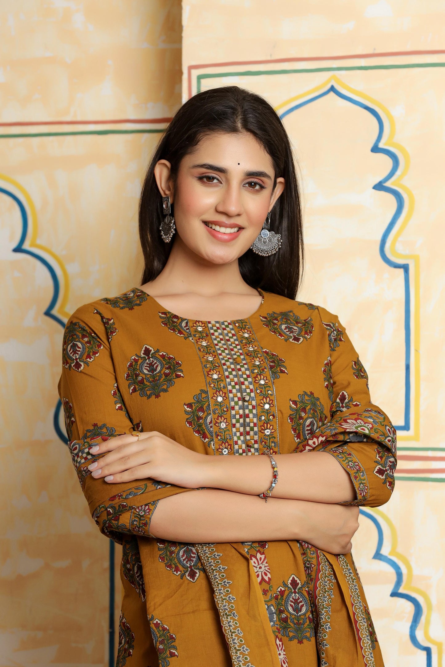 Floral - Mustard