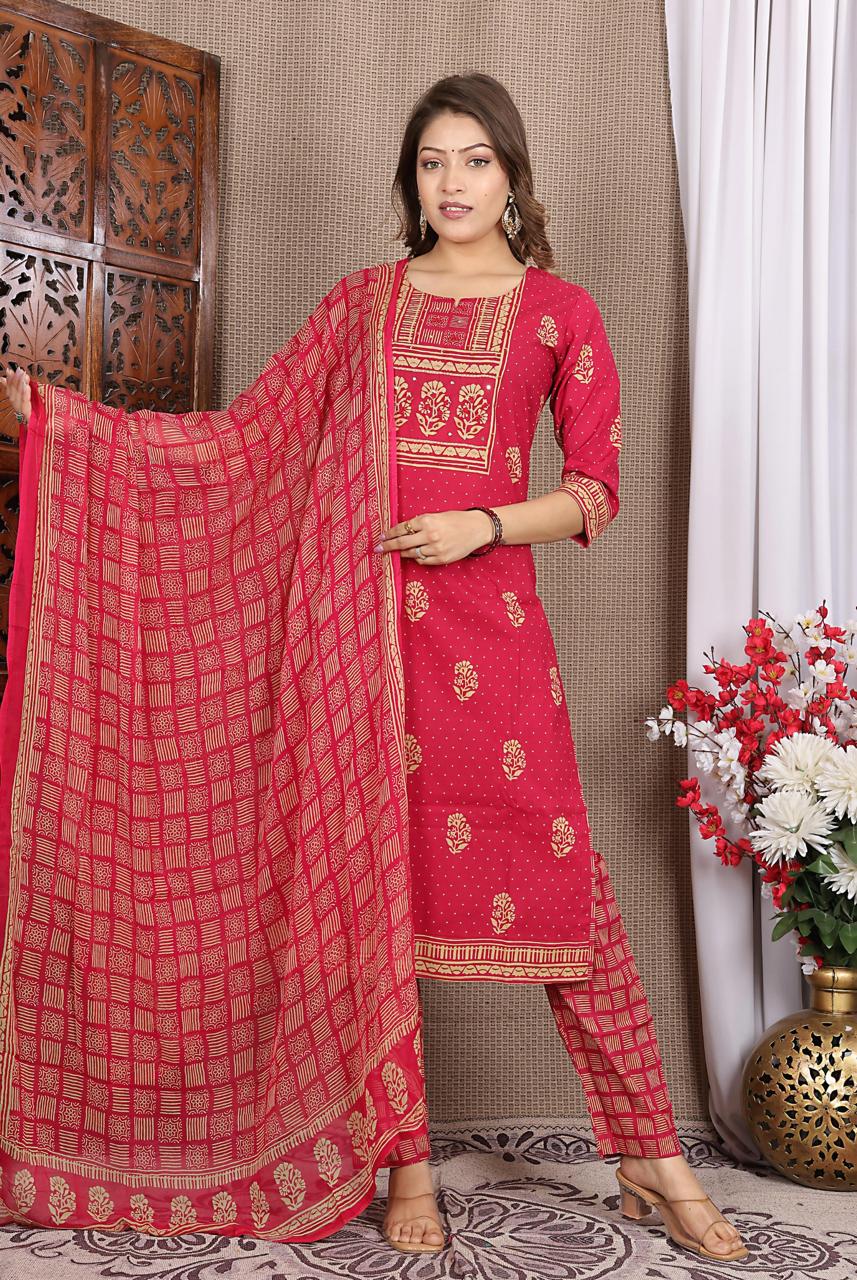 Bandhani - Magenta Pink