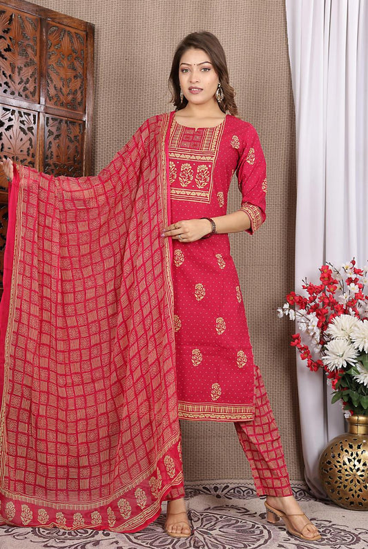 Bandhani - Magenta Pink