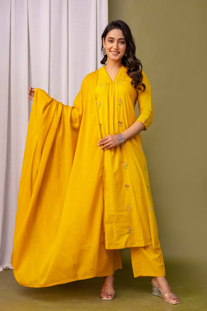 Zardozi Paisley -Mustard Yellow
