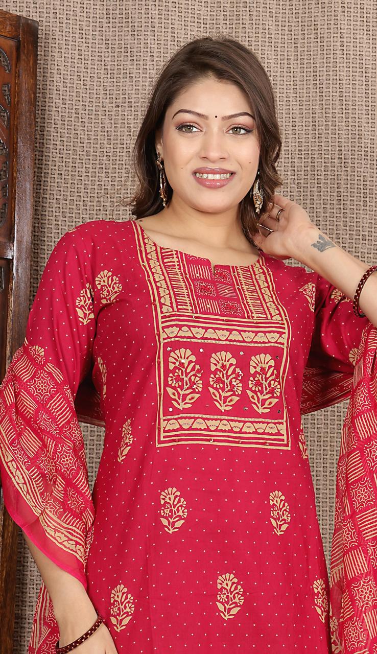 Bandhani - Magenta Pink