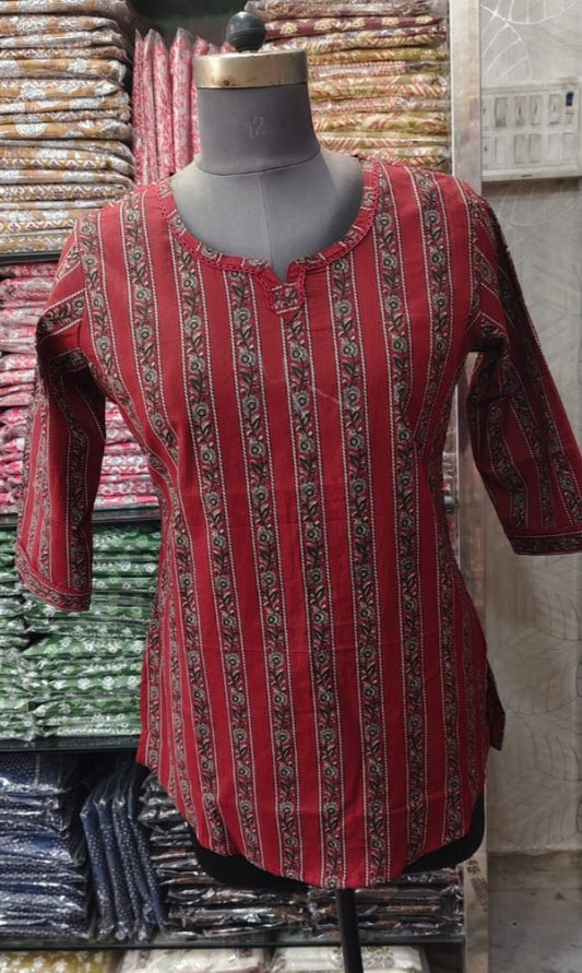Short Top- Maroon