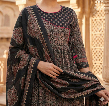 Black Angrakha - Ajrak