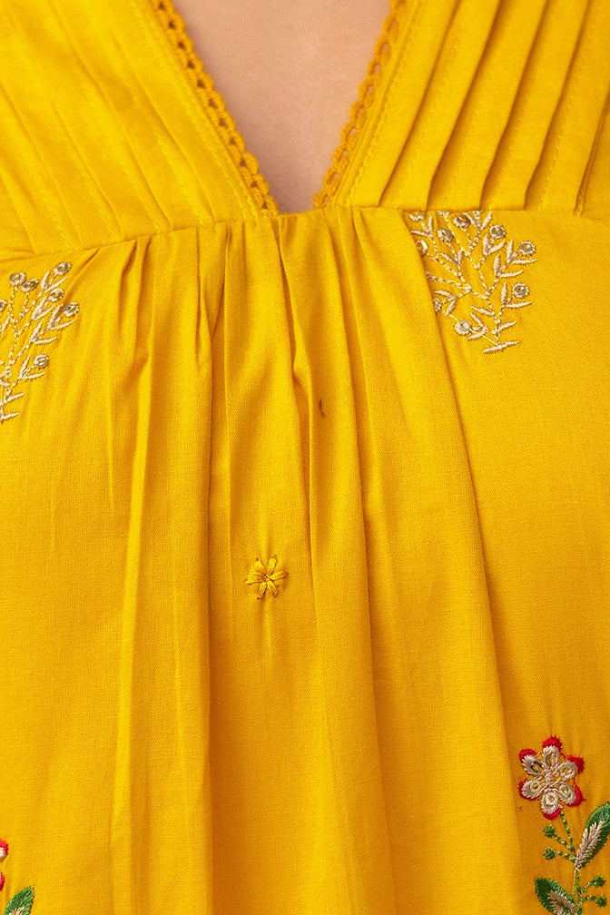 Zardozi Paisley -Mustard Yellow
