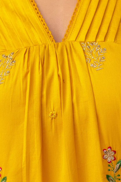 Zardozi Paisley -Mustard Yellow