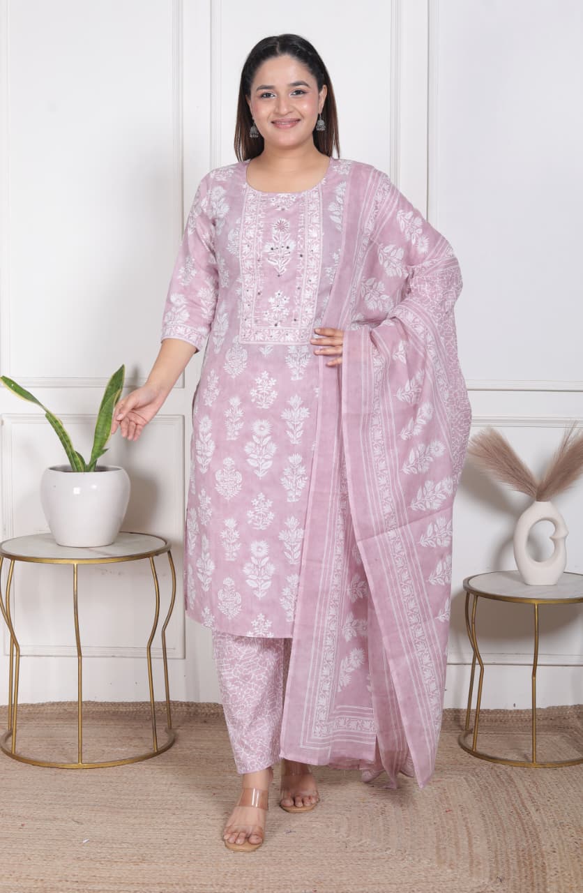 Floral -Mauve Pink