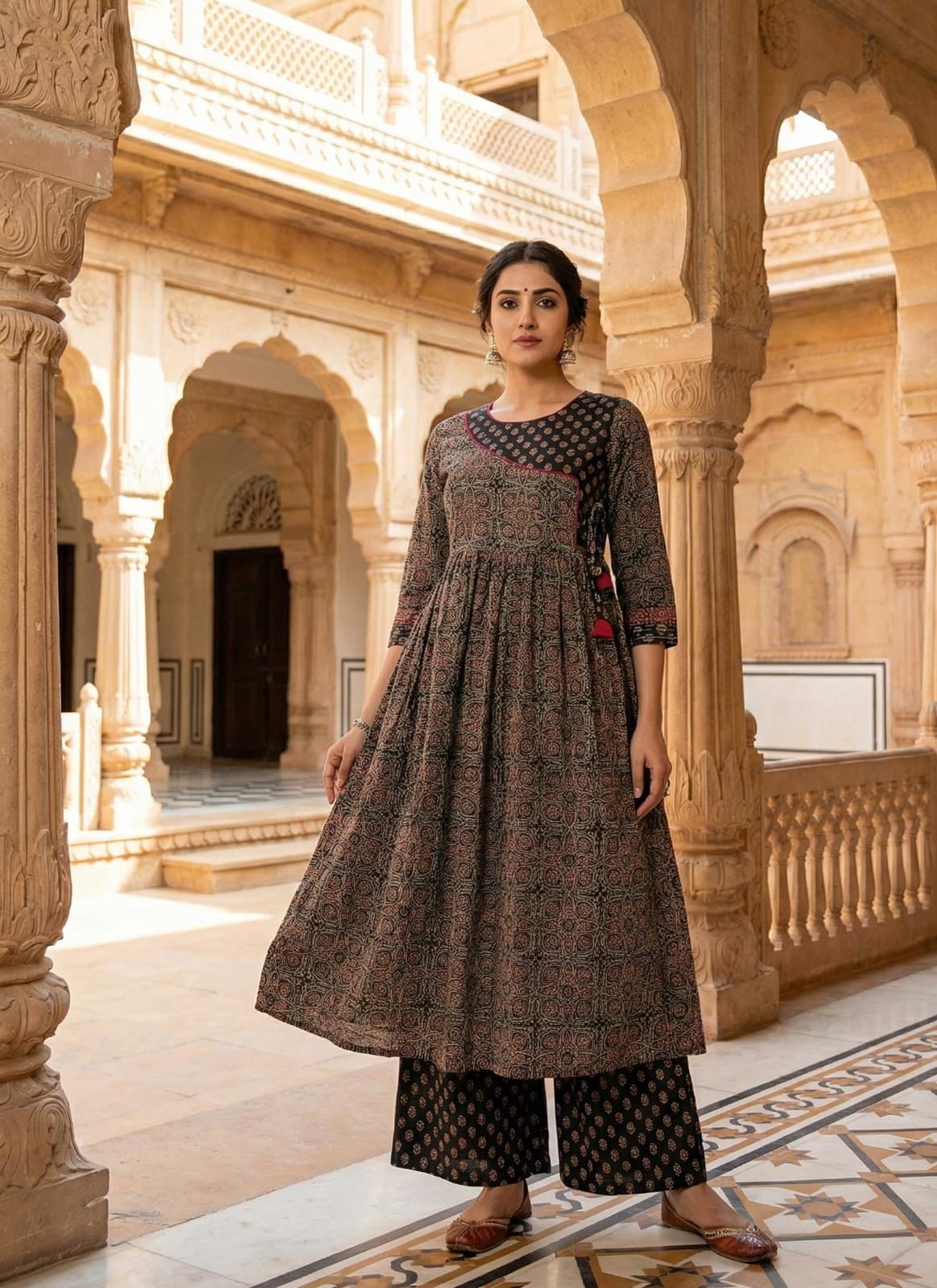 Black Angrakha - Ajrak