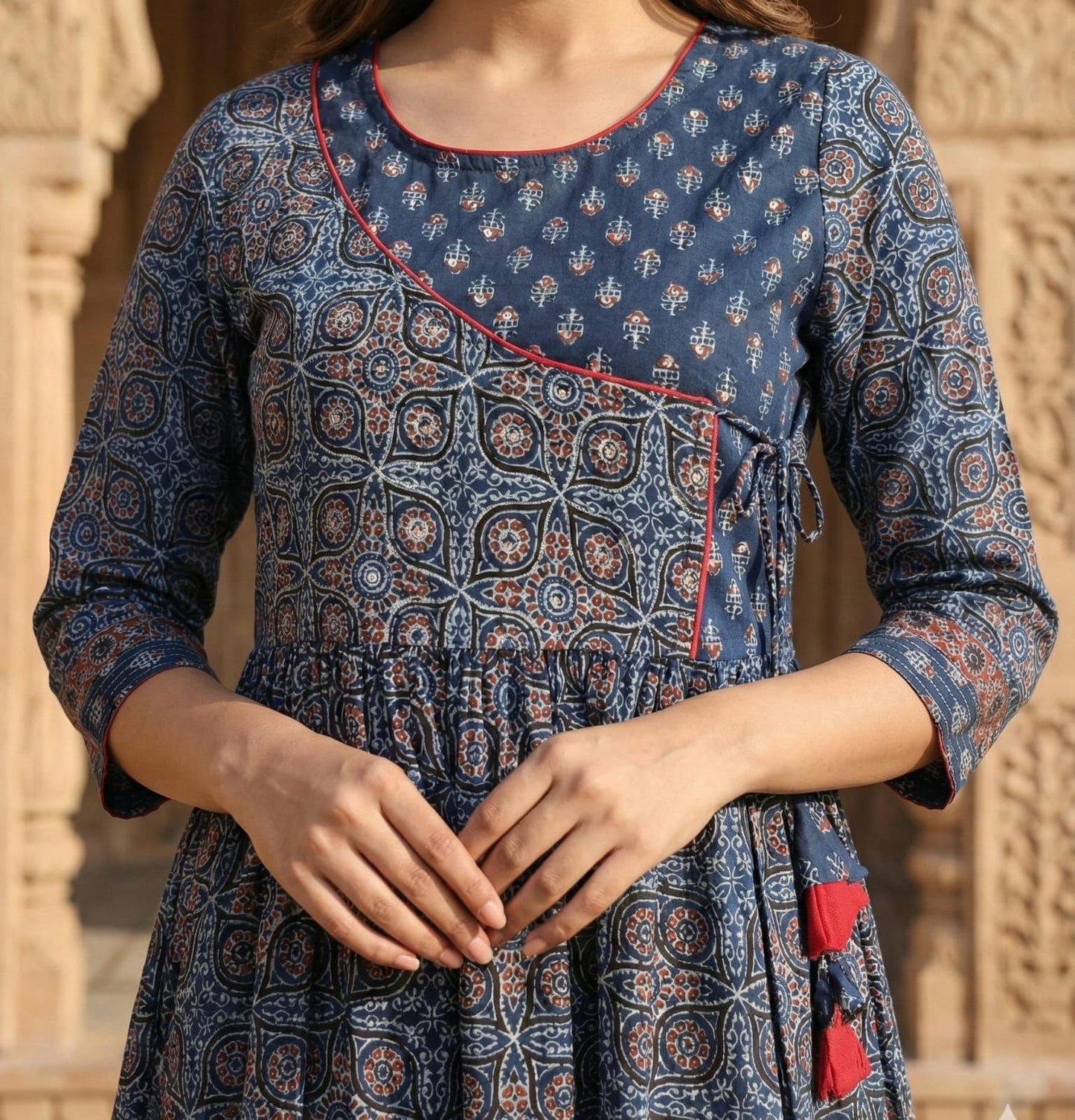 Blue Angrakha - Ajrak