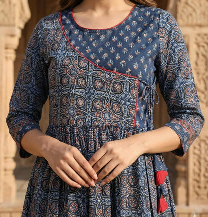 Blue Angrakha - Ajrak