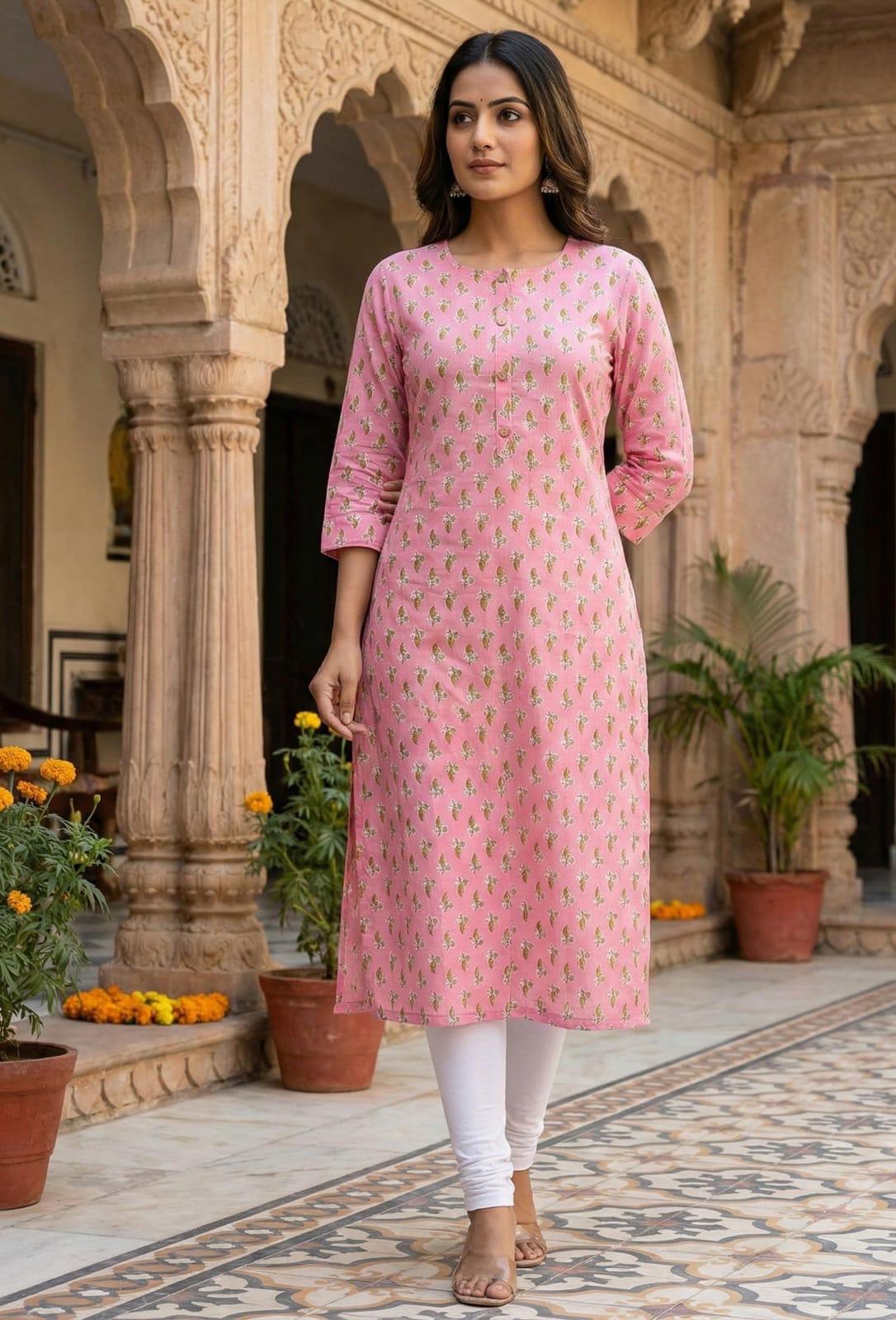 Floral - baby pink